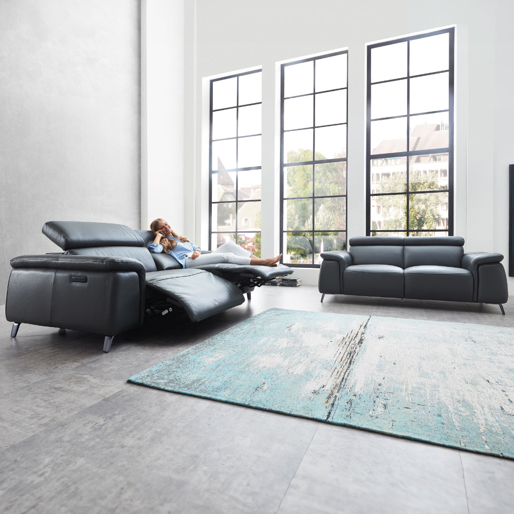 Leder 3+2 Sitzer Garnitur mit 4 Motoren Relax und Kopfteilfunktion MRS 5000 - von meinRelaxsessel.de - 5 Jahre Garantie auf Relaxsessel GESCHENKT! Kaufe jetzt bei meinRelaxsessel.de