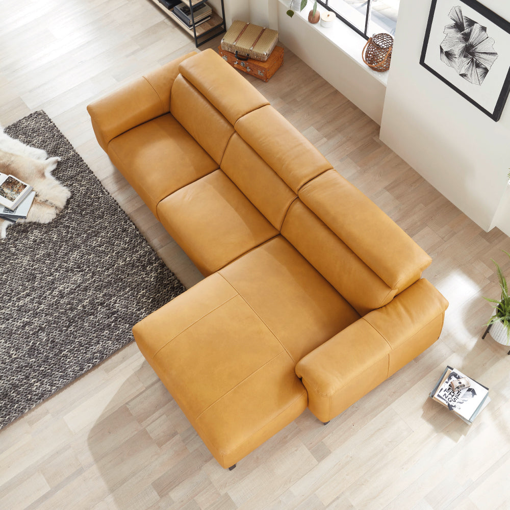 Leder Ecksofa mit 4 Motoren Relaxfunktion und Vorziehfunktion im Canape MRS 5100 -  von meinRelaxsessel.de - 5 Jahre Garantie auf Relaxsessel GESCHENKT! Kaufe jetzt bei meinRelaxsessel.de