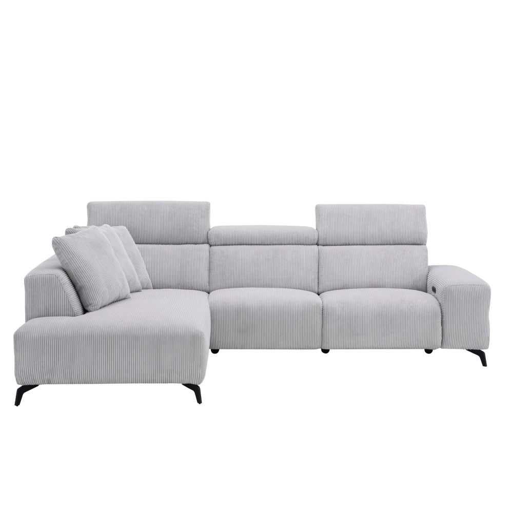 Cord Ecksofa mit motorischer Relaxfunktion MRS 5500 -  von meinRelaxsessel.de - 5 Jahre Garantie auf Relaxsessel GESCHENKT! Kaufe jetzt bei meinRelaxsessel.de