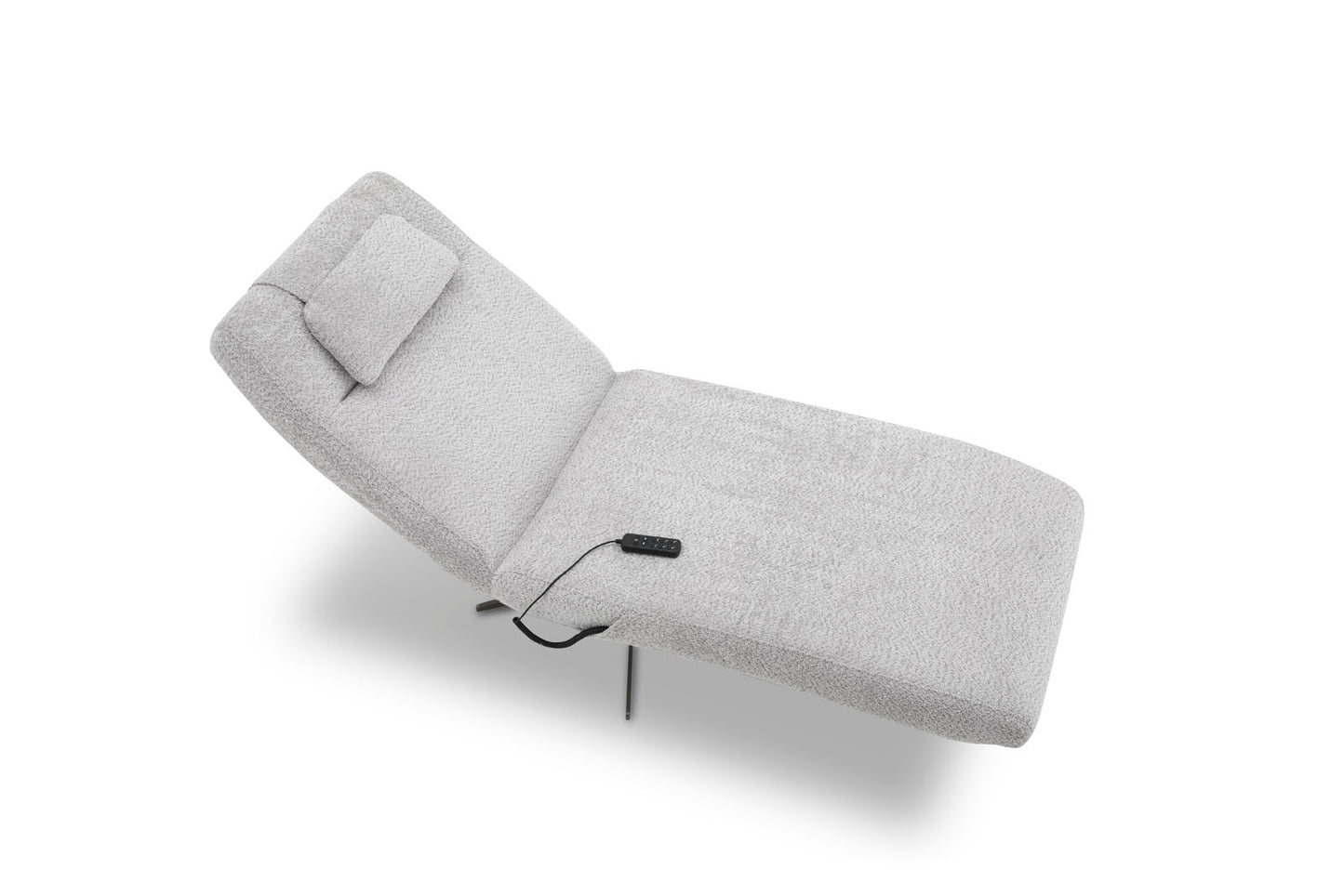 Relaxliege mit 3 Motoren "MRS Relaxa" mit Lieblingsposition & Home Button Trendstoff Boucle platin