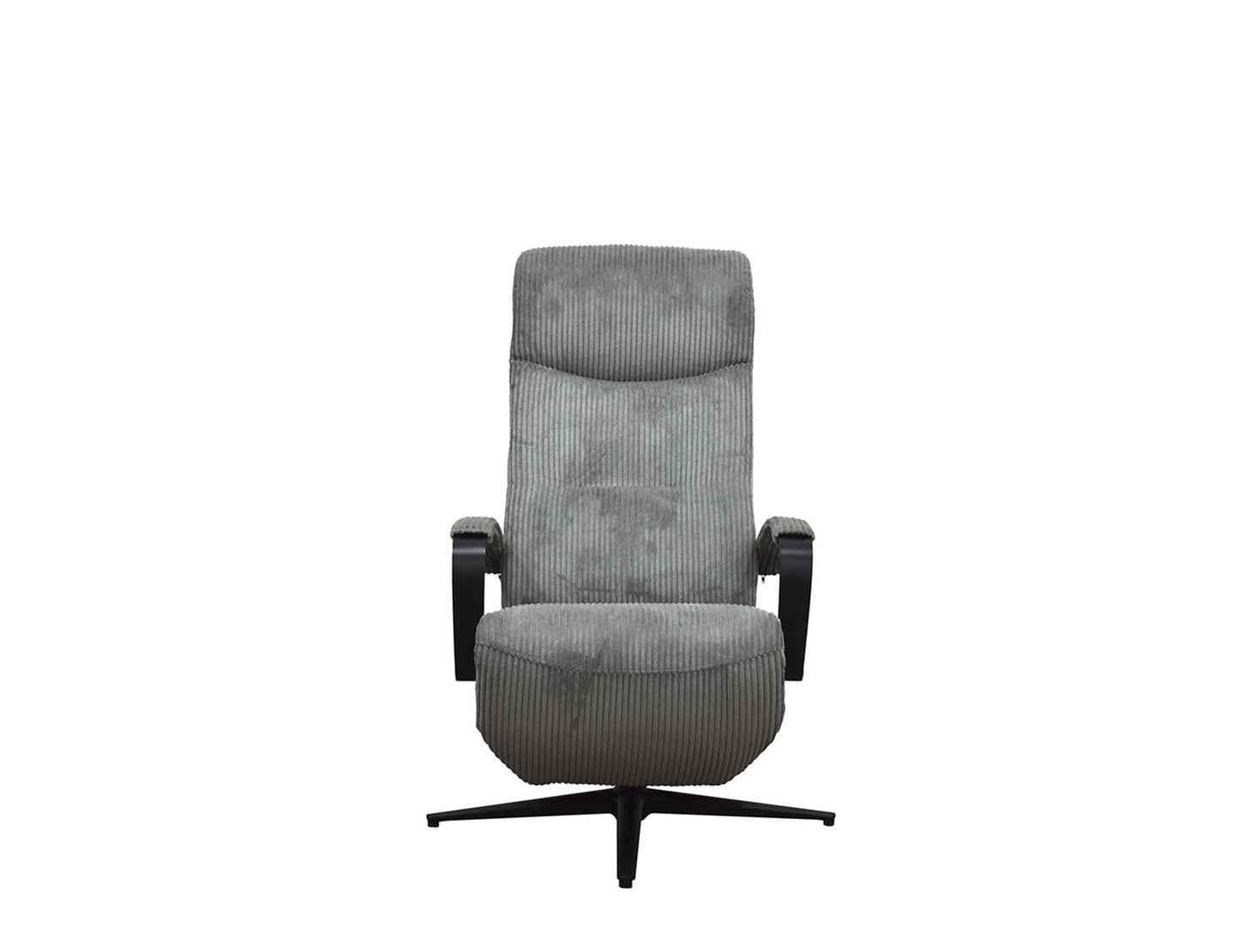 Relaxsessel mit Motor "MRS 705" mit Liegeposition und Kopfteilverstellung Trendstoff Cord grau