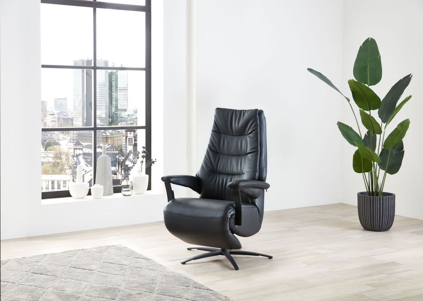 Leder Premium Relaxsessel MRS 2030 mit optionaler Gasdruckfeder Höhenverstellung