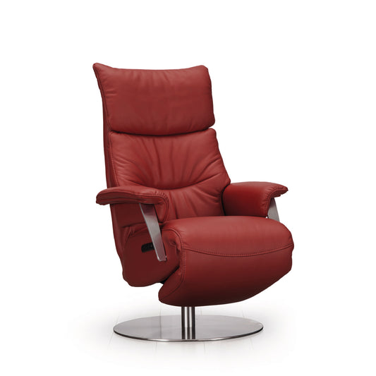 Leder Relaxsessel MRS 1020 2 Motoren (Leder in Dunkelrot ) Sonderedition