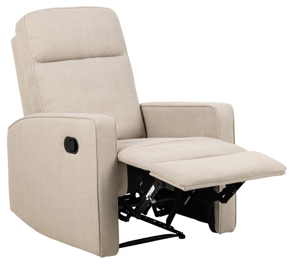 Stoff Relaxsessel "MRS 550" in beige mit manueller Reclinerfunktion -  von meinRelaxsessel.de - 5 Jahre Grantie auf Relaxsessel GESCHENKT  Nur 259 €! Kaufe jetzt bei meinRelaxsessel.de