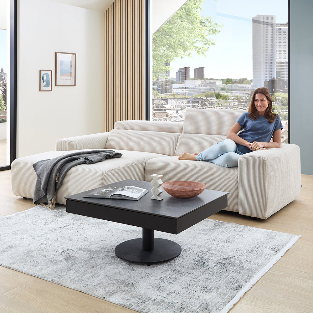 Ecksofa MRS 5600 mit motor. XXL-Relaxfunktion Cord