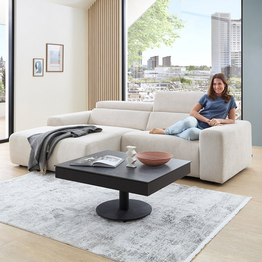 Ecksofa MRS 5600 mit motor. XXL-Relaxfunktion Cord