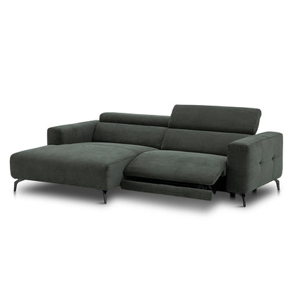 Ecksofa MRS 5700 mit motor. XXL-Relaxfunktion Olive