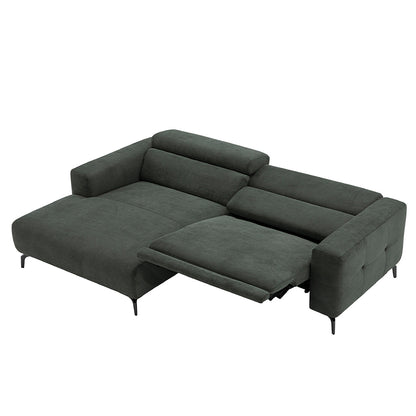 Ecksofa MRS 5700 mit motor. XXL-Relaxfunktion Olive