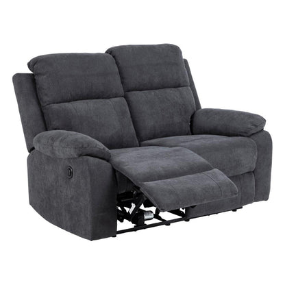 Stoff 2-Sitzer und 3-Sitzer Sofa "MRS 552 Plus" in dunkelgrau mit motorisierter Zurücklehnfunktion -  von meinRelaxsessel.de - 5 Jahre Grantie auf Relaxsessel GESCHENKT  Nur 950 €! Kaufe jetzt bei meinRelaxsessel.de