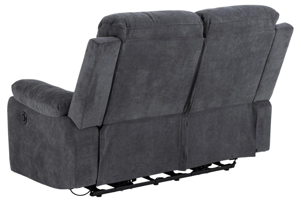 Stoff 2-Sitzer und 3-Sitzer Sofa "MRS 552 Plus" in dunkelgrau mit motorisierter Zurücklehnfunktion -  von meinRelaxsessel.de - 5 Jahre Grantie auf Relaxsessel GESCHENKT  Nur 950 €! Kaufe jetzt bei meinRelaxsessel.de