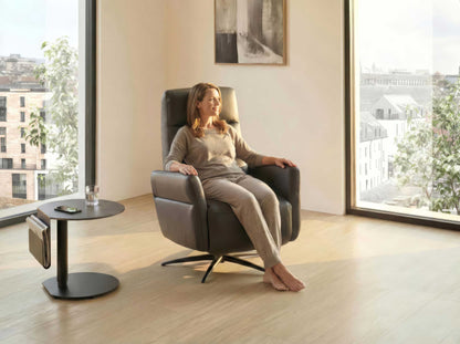 Echt Leder Relaxsessel LUNA mit 2 Motoren und Cardio-Position