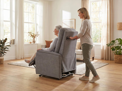 Relaxsessel MRS 642 mit Motor. Relaxfunktion & Aufstehhilfe in Stoff