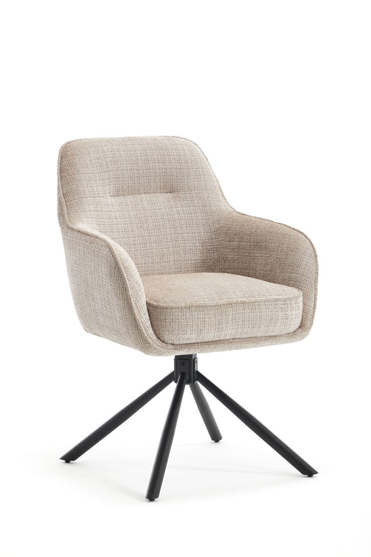 Dining Esszimmerstuhl Mia inkl. Dreh-und Rückholfunktion mit Armlehne